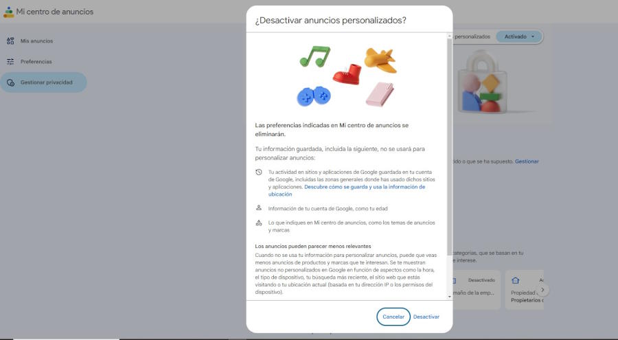qué sabe google de mí