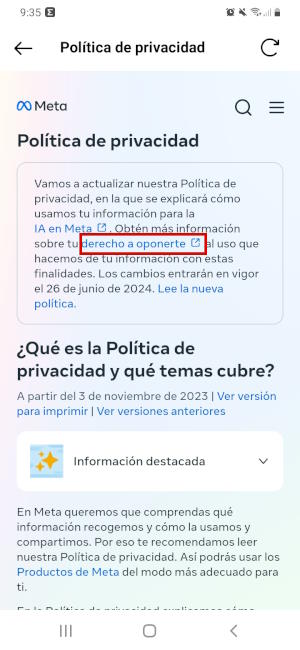 Cómo evitar que Meta use mis datos personales para entrenar su IA