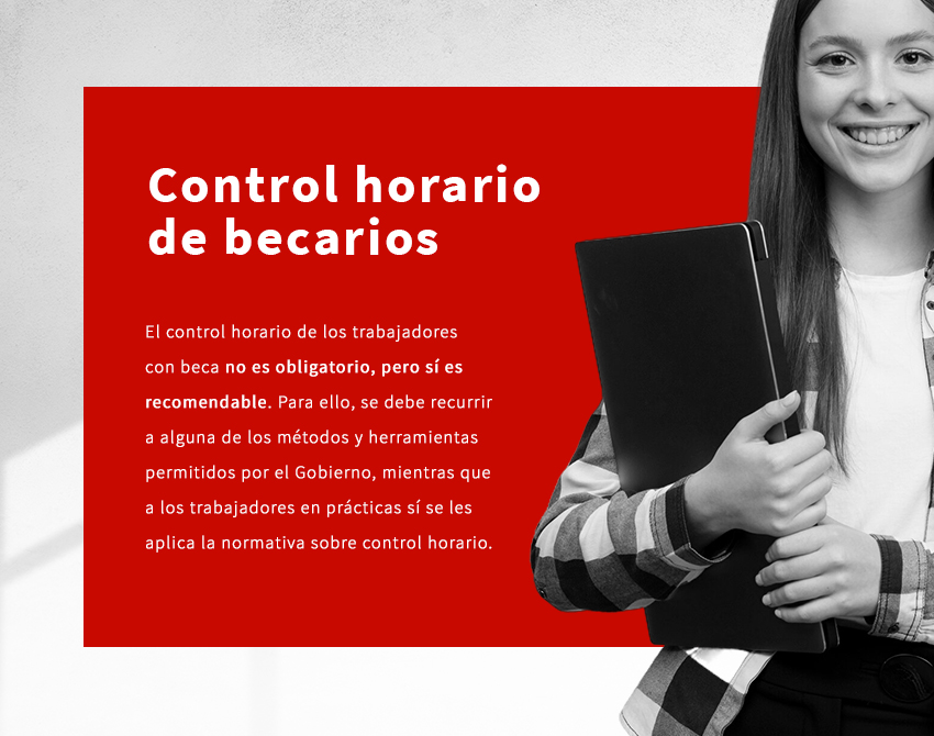 control horario becarios cumplimiento legal