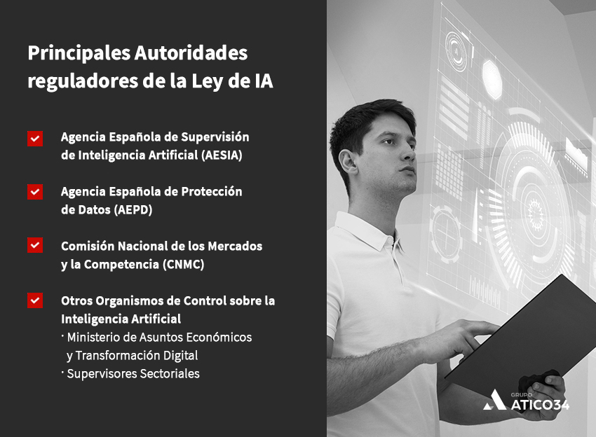 autoridades reguladoras ley ia